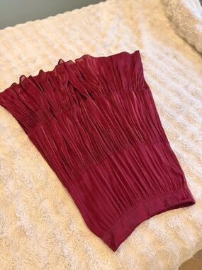 LC Lauren Conrad Plum Pleated Skirt